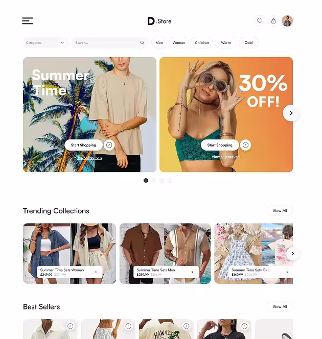 hero-picture-DStore Clothes Store-mobile